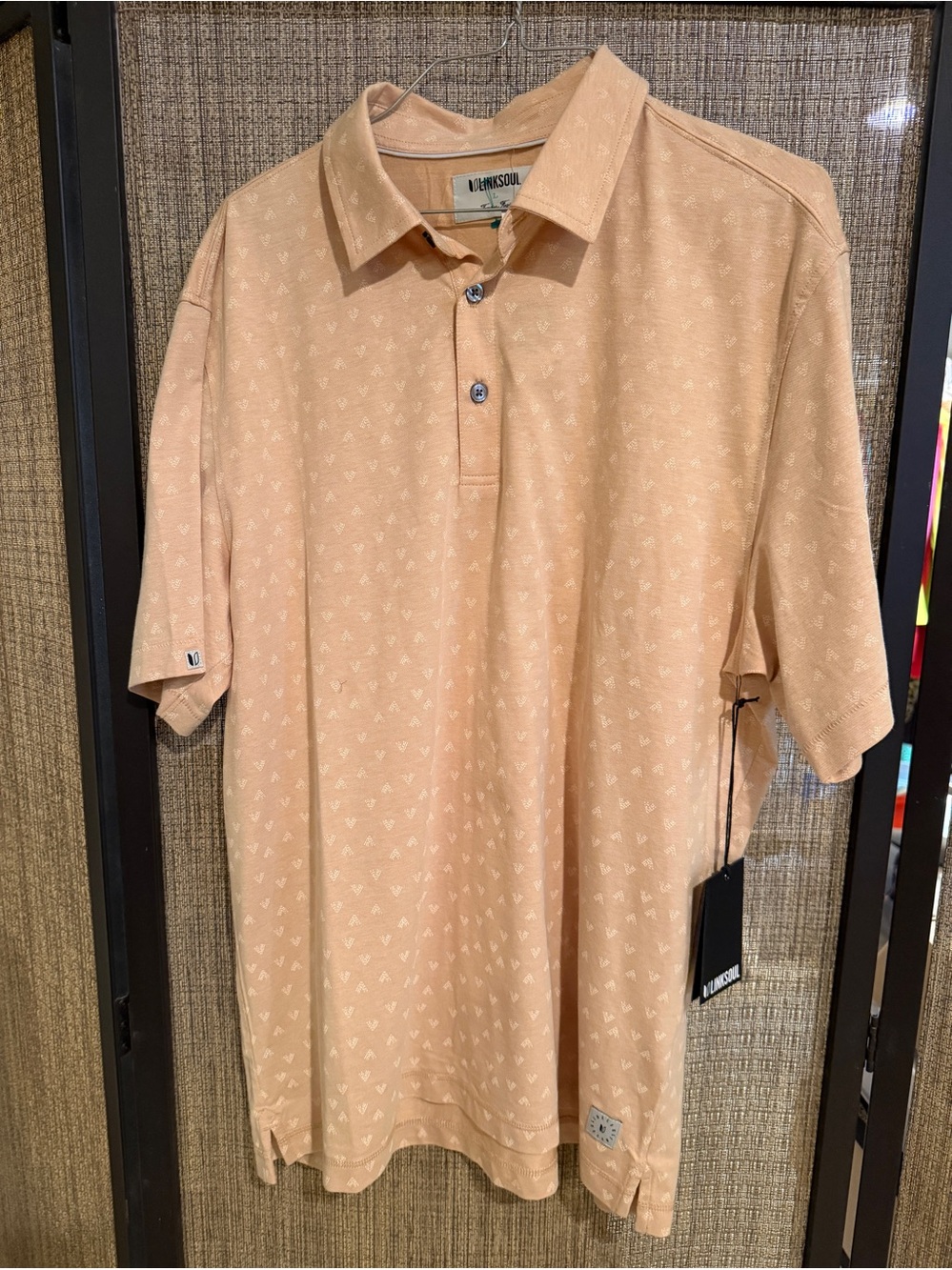 Men's Yellow Polo Shirt Size L by Linksoul NEW with Tag